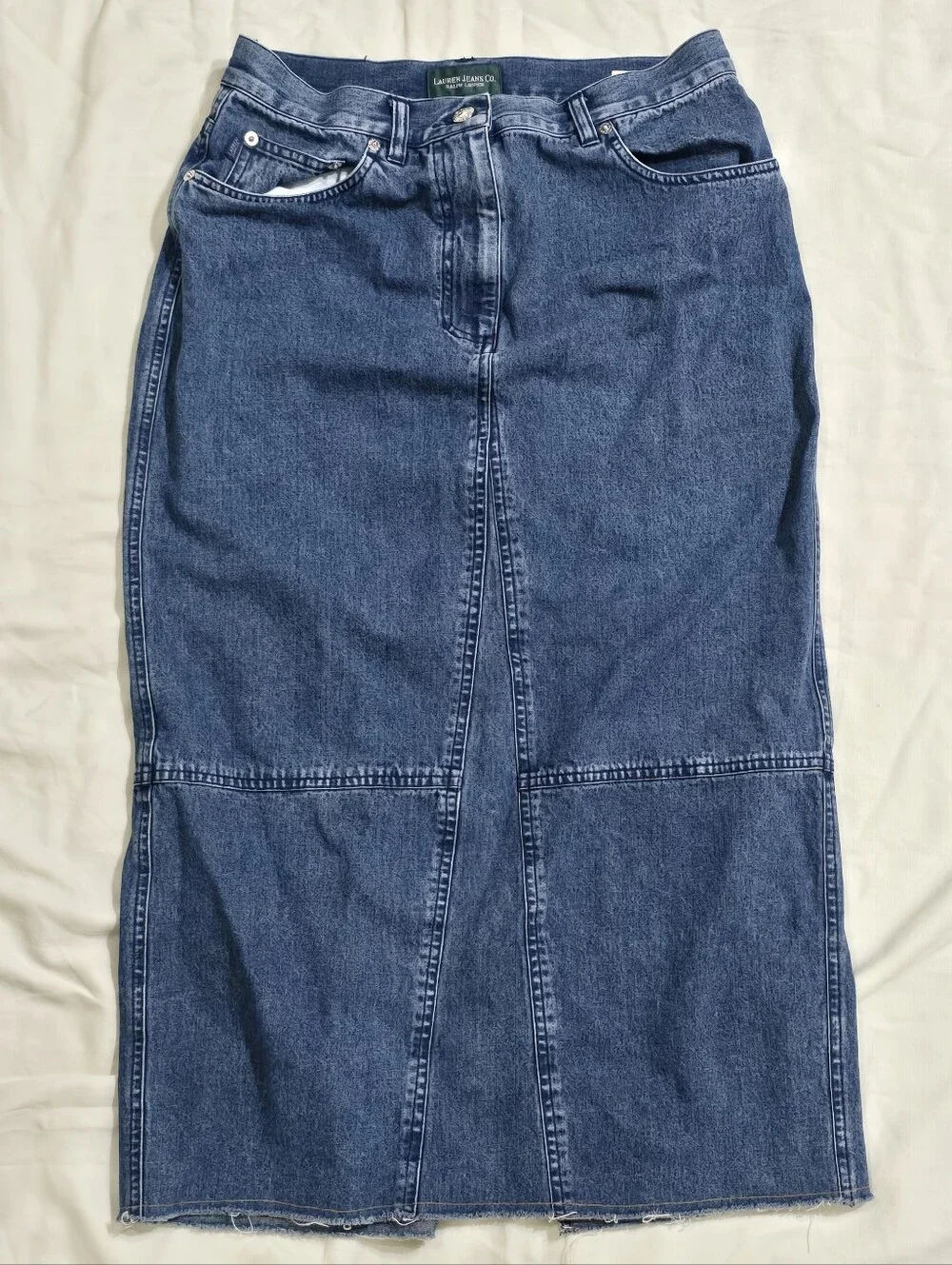 Black Label Lauren Jeans Co Ralph Lauren Vintage Denim Skirt Size 8